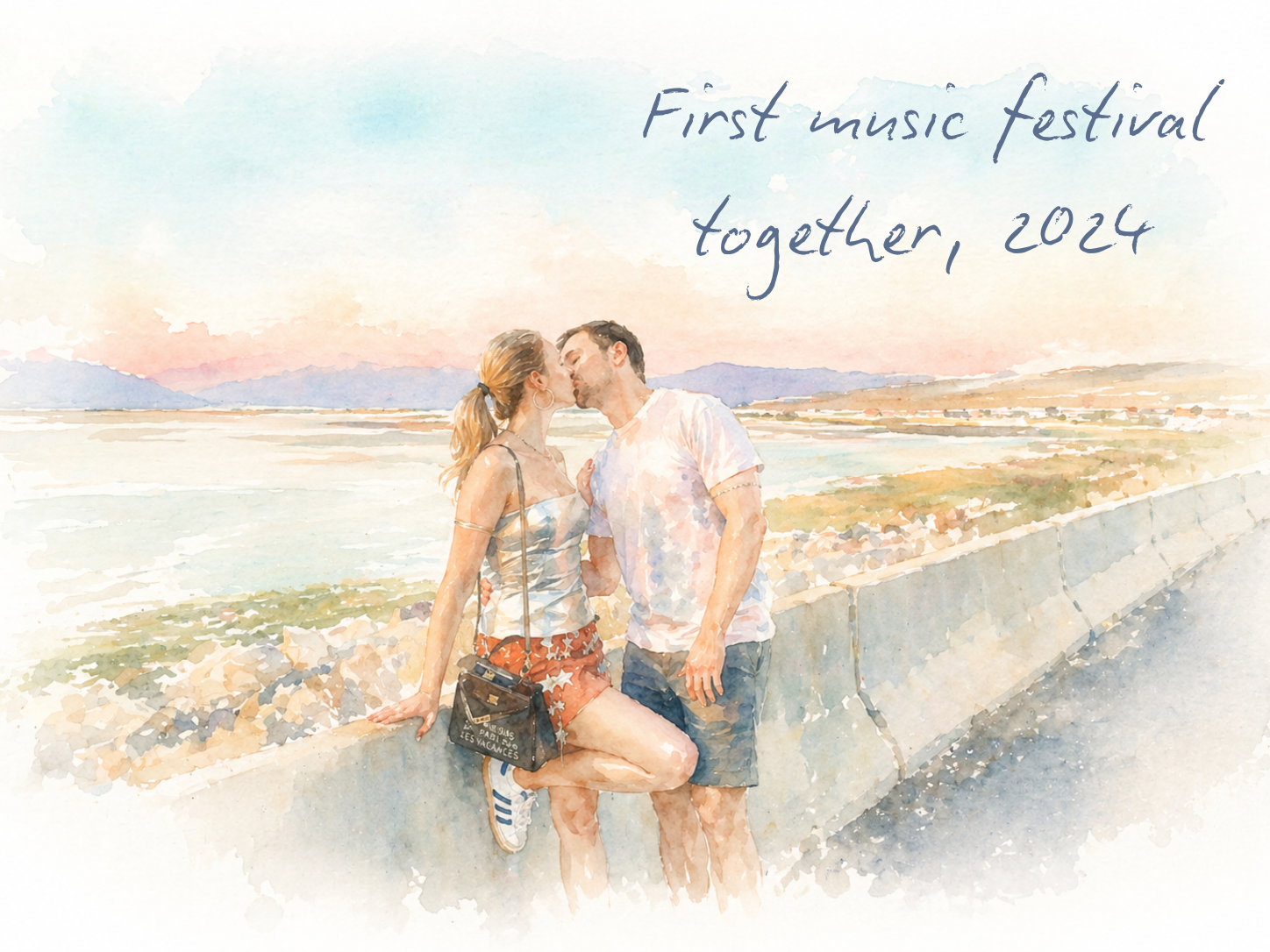 Polina and Eric at a festival